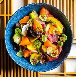 Citrusos cékla fafülgombával Citrusos cékla fafülgombával